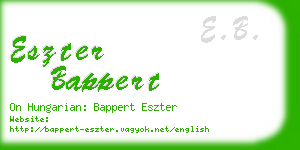 eszter bappert business card
